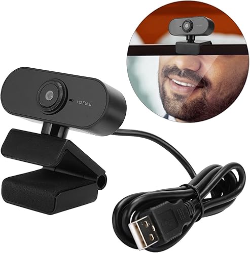 Miniatura 8 de ciciglow Cámara de computadora 1080P con micrófono, cámara web USB para computadora portátil, cámara web de transmisión con micrófono, cámara web de