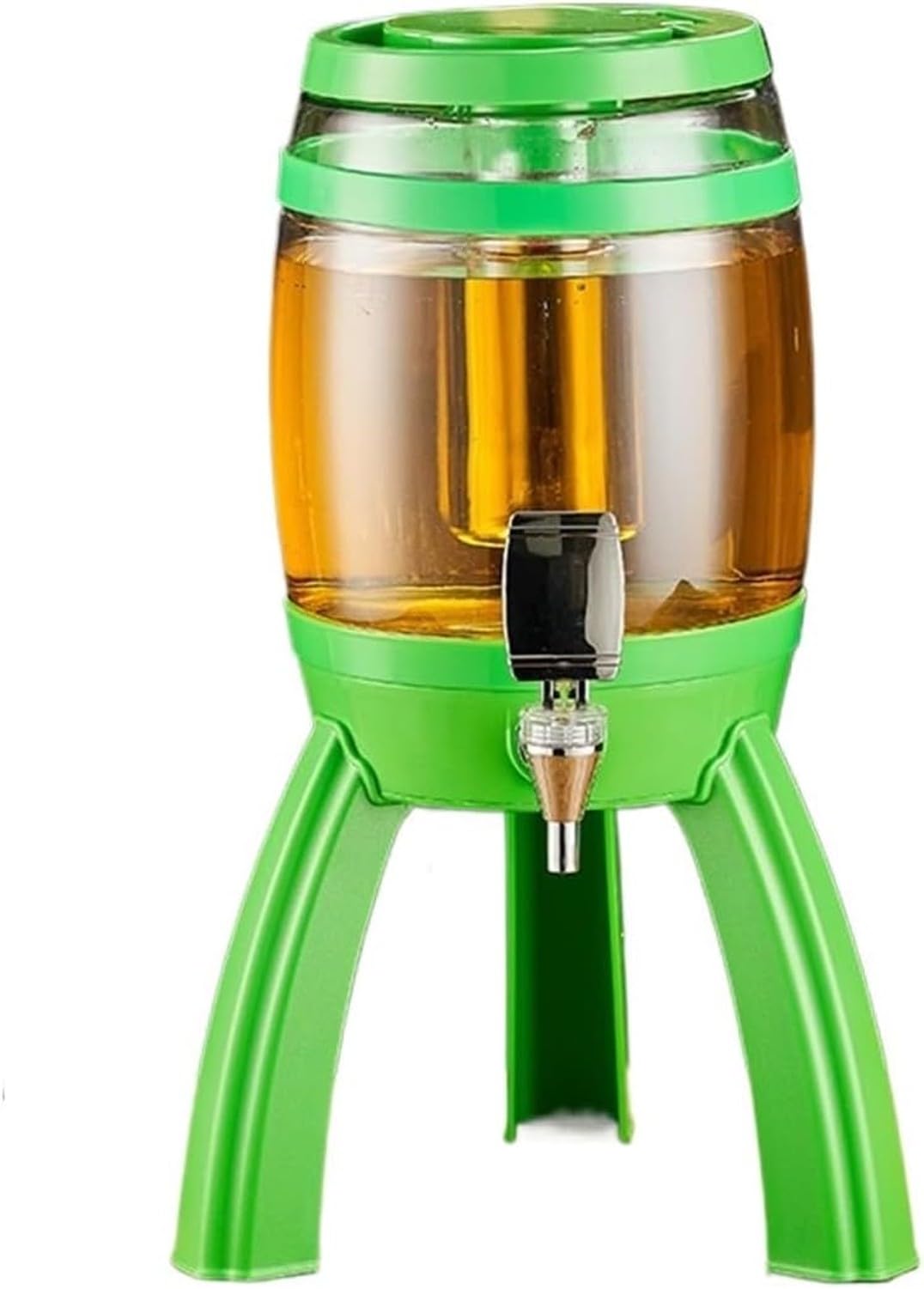 KGAIXN Beverage Dispenser Juice Server for Parties, Home Bar Water Container Drink Dispensers, GREEN, 25.5x41.5cm