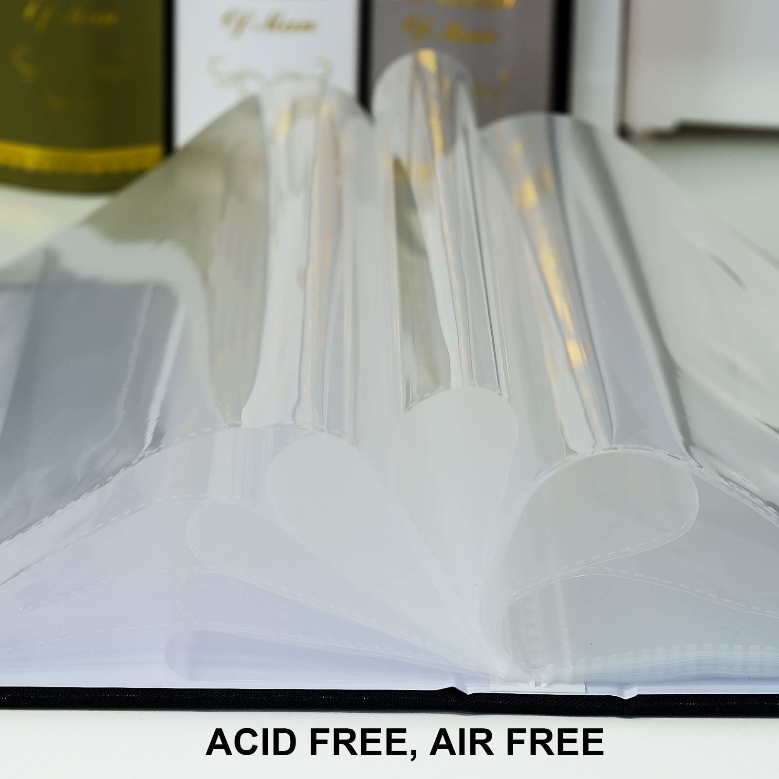 2 Pack Small Photo Albums 5x7 - Grey Linen Cover Holds 52 Pictures Each