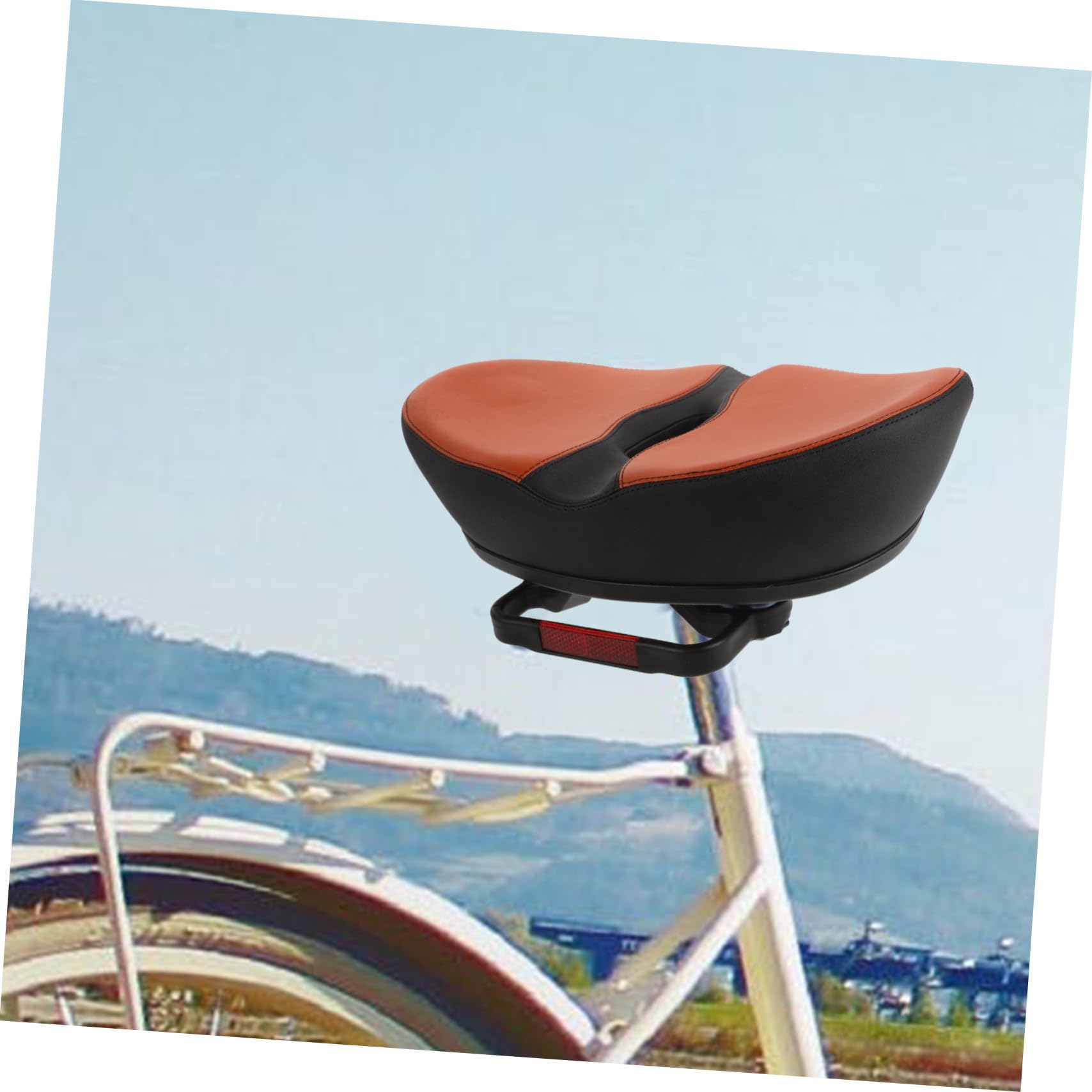 TOYANDONA Coussin de Selle Facile à Installer Retirer sans Nez Large de Vélo en Mousse de Polyuréthane Confortable et Solide pour Vélos de Montagne et Électriques