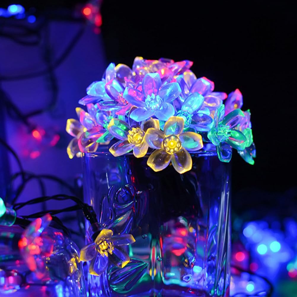 A,32M,Luci a LED a Stringa a Forma di Fiore, 12M 8 modalità 100 LED per Esterni, Impermeabili, luci da Favola per Patio, Giardino, Recinzione, Cortile e Decorazioni per L'Albero di Natale