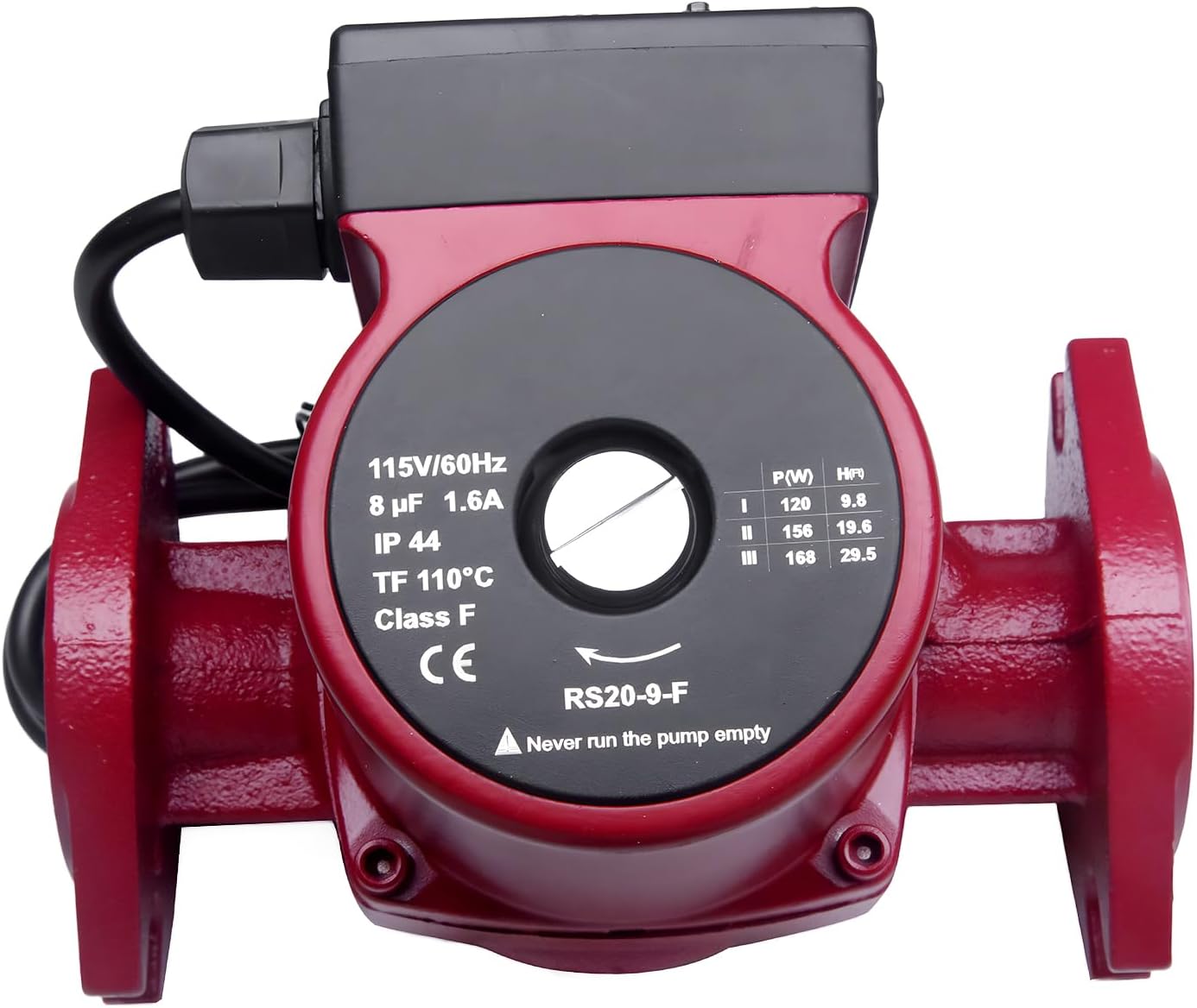 UPS26-99FC, 52722512 Water Circulator Pump 115V 1/6HP 3-Speed Boiler Pump for Hydronic Heating, Radiant Heating, Fan Coil Heating, Solar and Other System Types