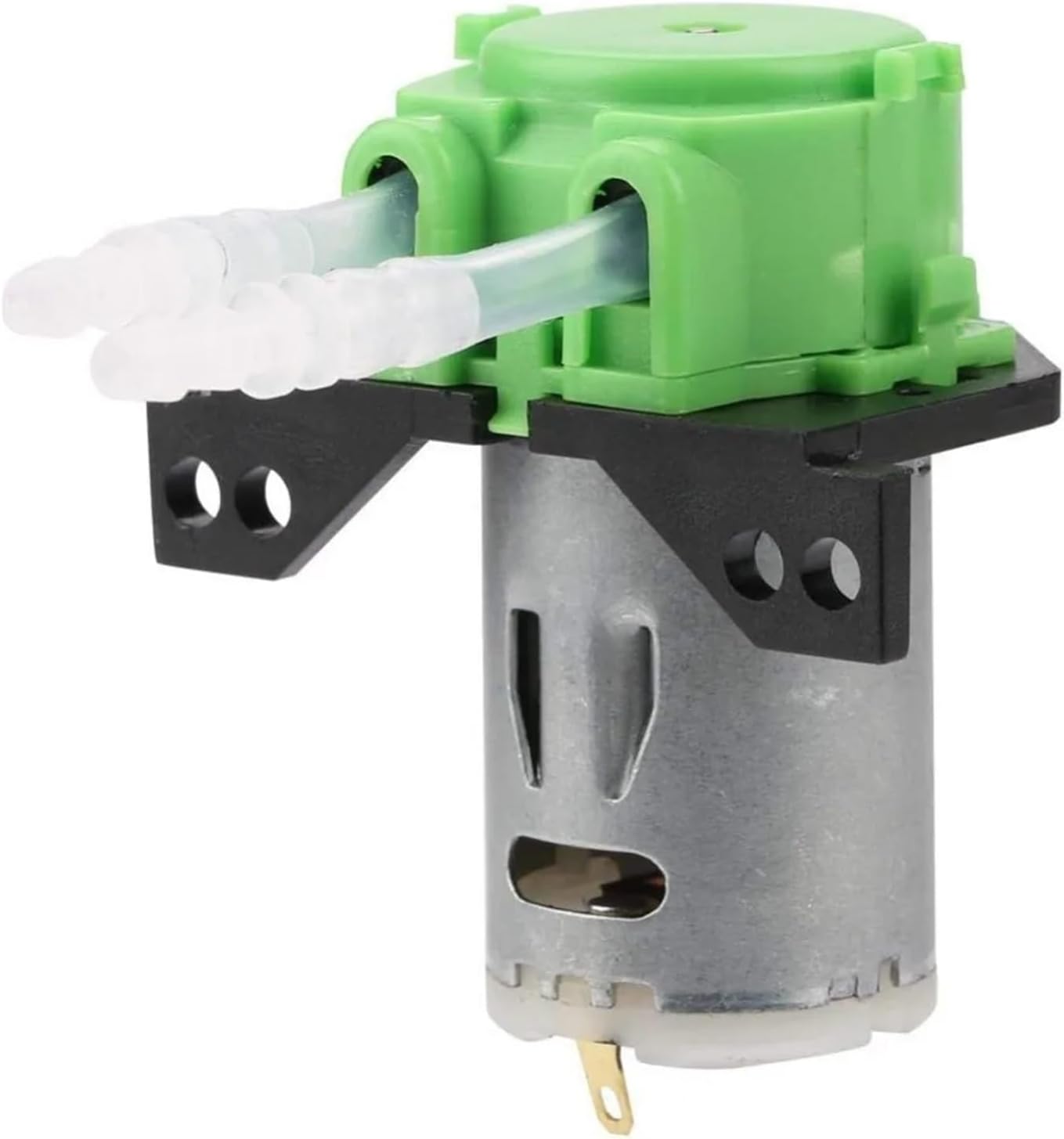 12V/24V Dosing Pump Peristaltic Dosing Head With Connector For Aquarium Lab Analytic DIY(Green,24V whole pump)