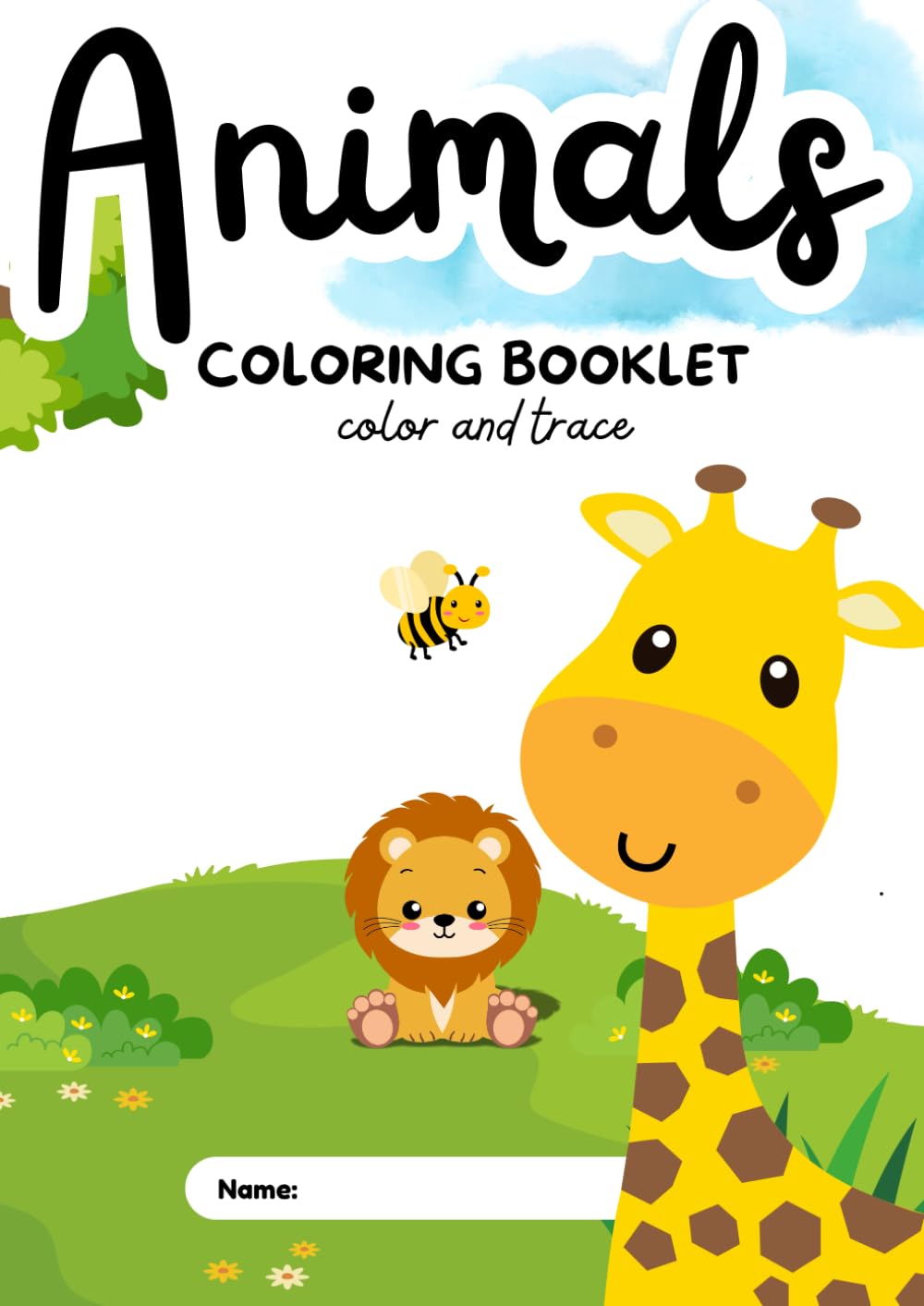 Animals Coloring Book for Kids: Fun and Easy Coloring Pages for Children