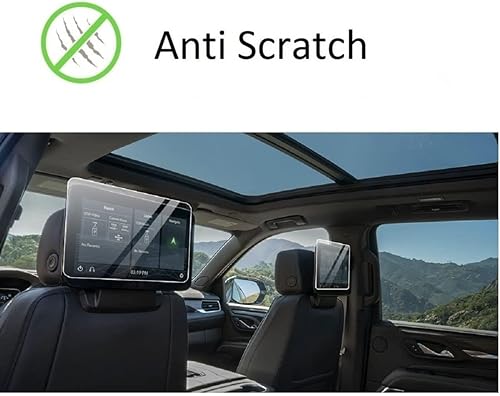 Miniatura 3 de Protector de pantalla de vidrio templado para Chevy TahoeSuburban 2021-2026  Pantallas dobles de 12.6 pulgadas para asientos traseros  Juego de 2