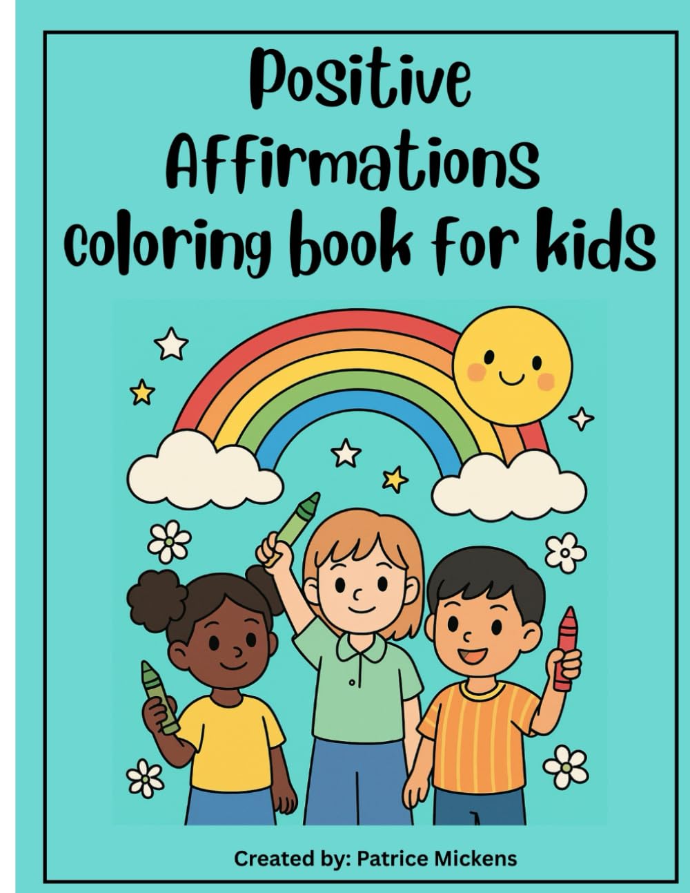 Positive Affirmations coloring book for kids