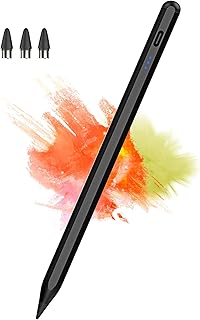 Active Stylus Pens for Touch Screens, DOGAIN Pencil for Android, Rechargeable Tablet Pen POM Tip Magnetic iPad Pencil for iPad/Pro/Air/Mini/iPhone/Samsung/Lenovo/iOS/Android and Other Touch Screen