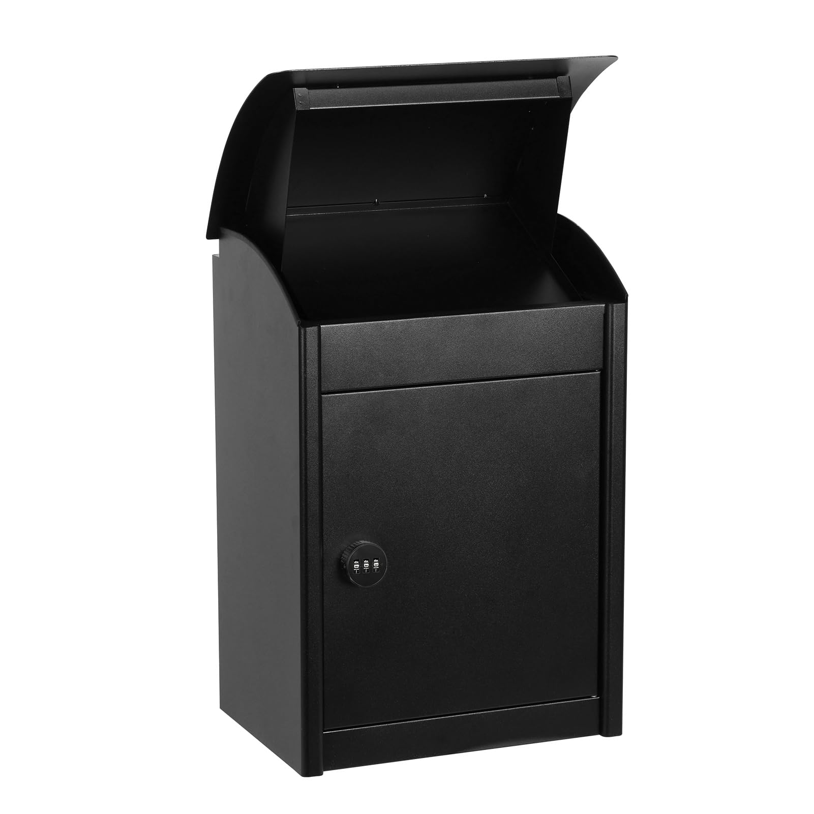 Wall-Mounted Parcel Box with Combination Lock, Outdoor Waterproof Delivery Box for Parcels, Parcels Letters Delivery Drop Box (50.5 x 34 x 24.5 cm)