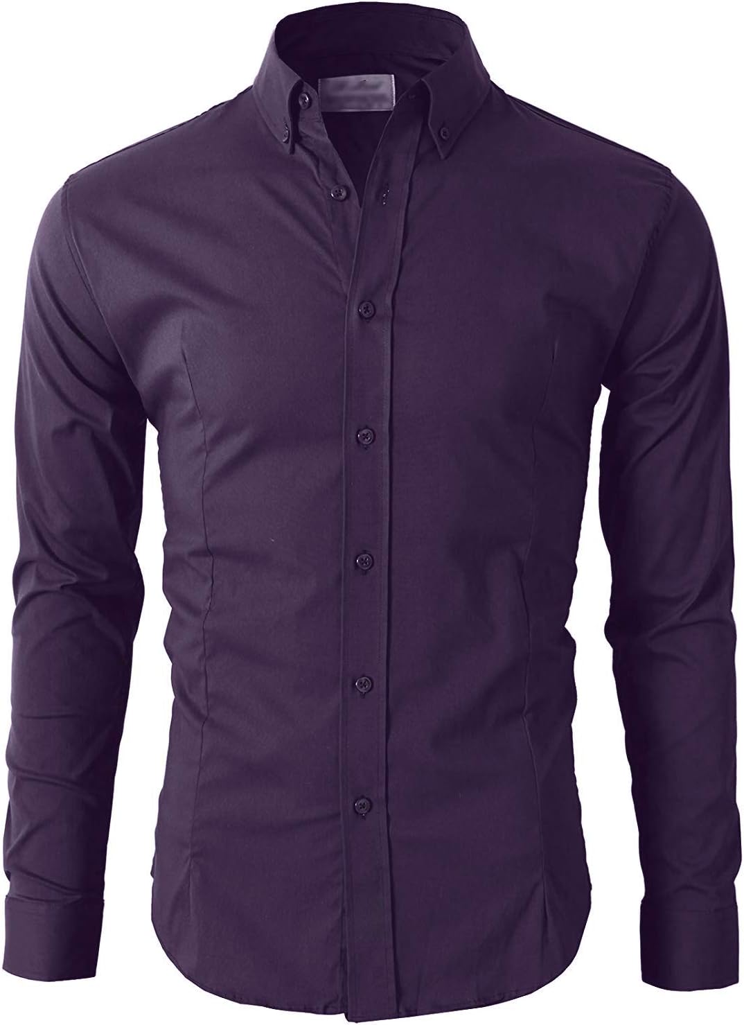 Lyon BeckerMen's Casual Formal Button Down Shirt Slim Fit Long Sleeve PS24