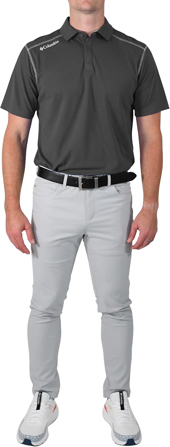 Columbia Men’s Golf Shotgun Polo Omni Wick Performance Breathable Short Sleeve