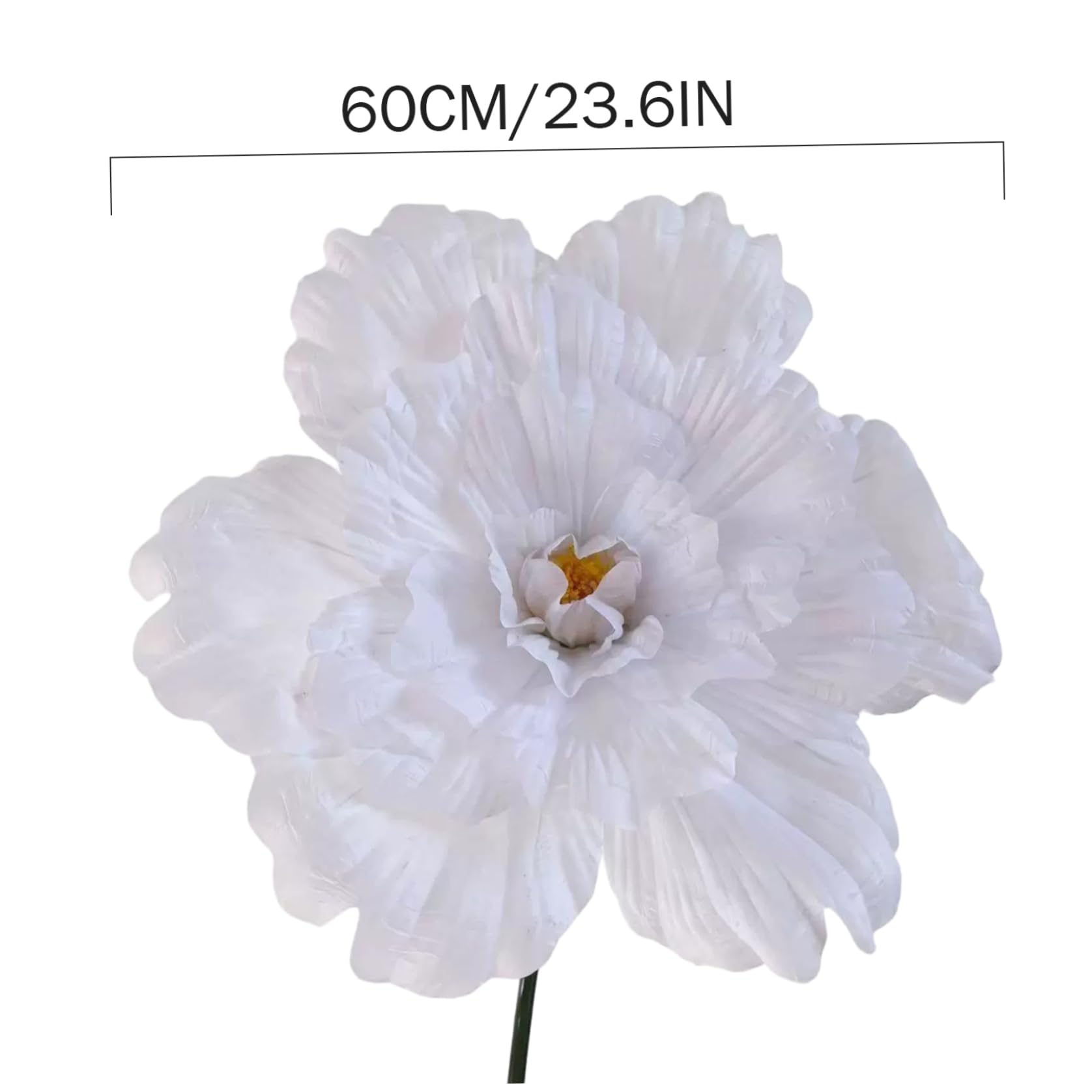 Fiori di Carta velina, Fiori di Carta giganti, peonia Artificiale - 23, 6 Bouquet di per Benvenuto al Matrimonio, Decorazioni murali e Oggetti fotografici per Eventi, Bianco