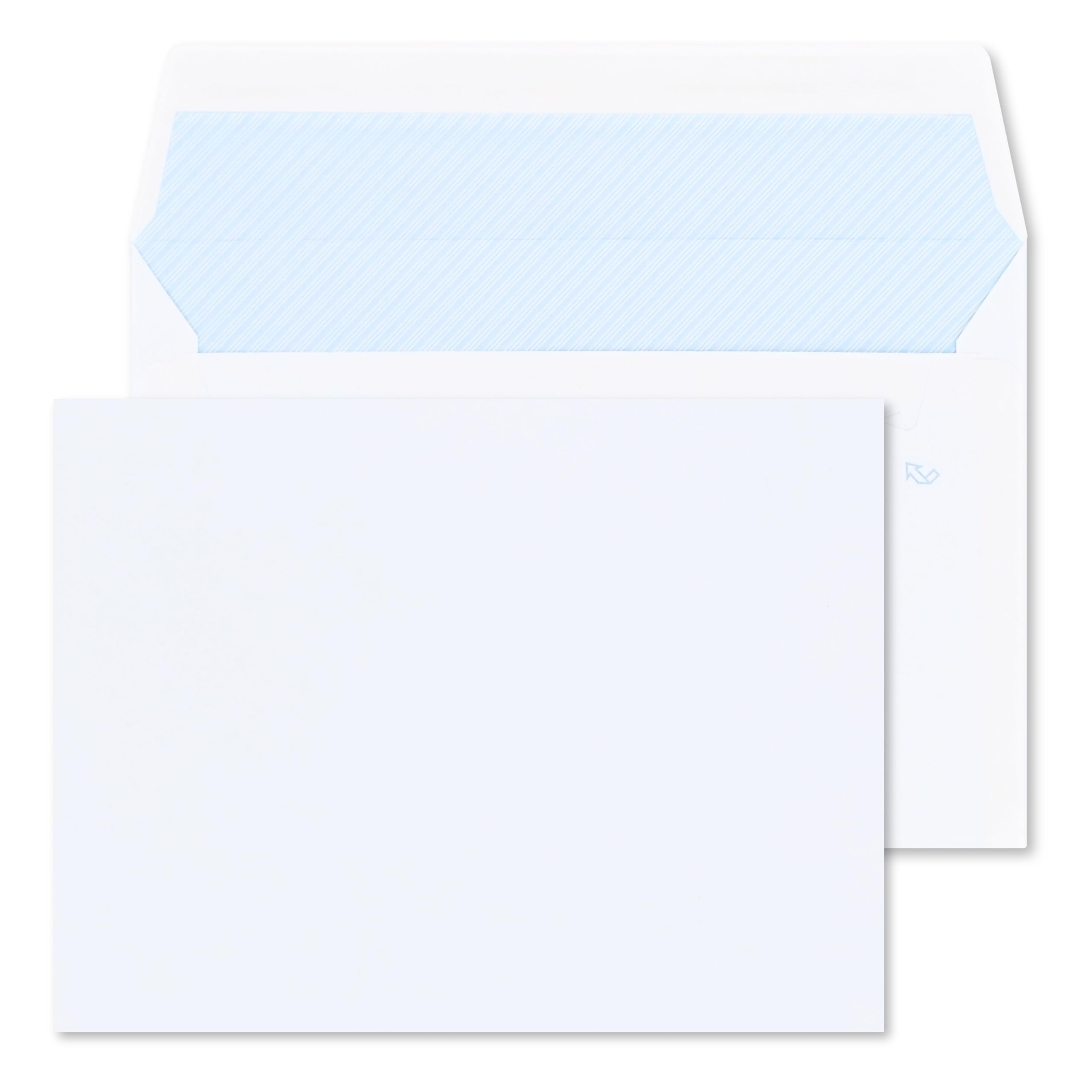 RAYLU PAPER - Pack of 10 White Self Seal Paper Envelopes for Mailing Documents and Letters, Easy Seal, 90gsm Thick (C4)