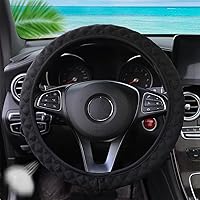 Vista 5 de Funda elástica para volante zipelo de 15 pulgadas, microfibra transpirable de seda de hielo, universal, antideslizante, para automóvil, cálida