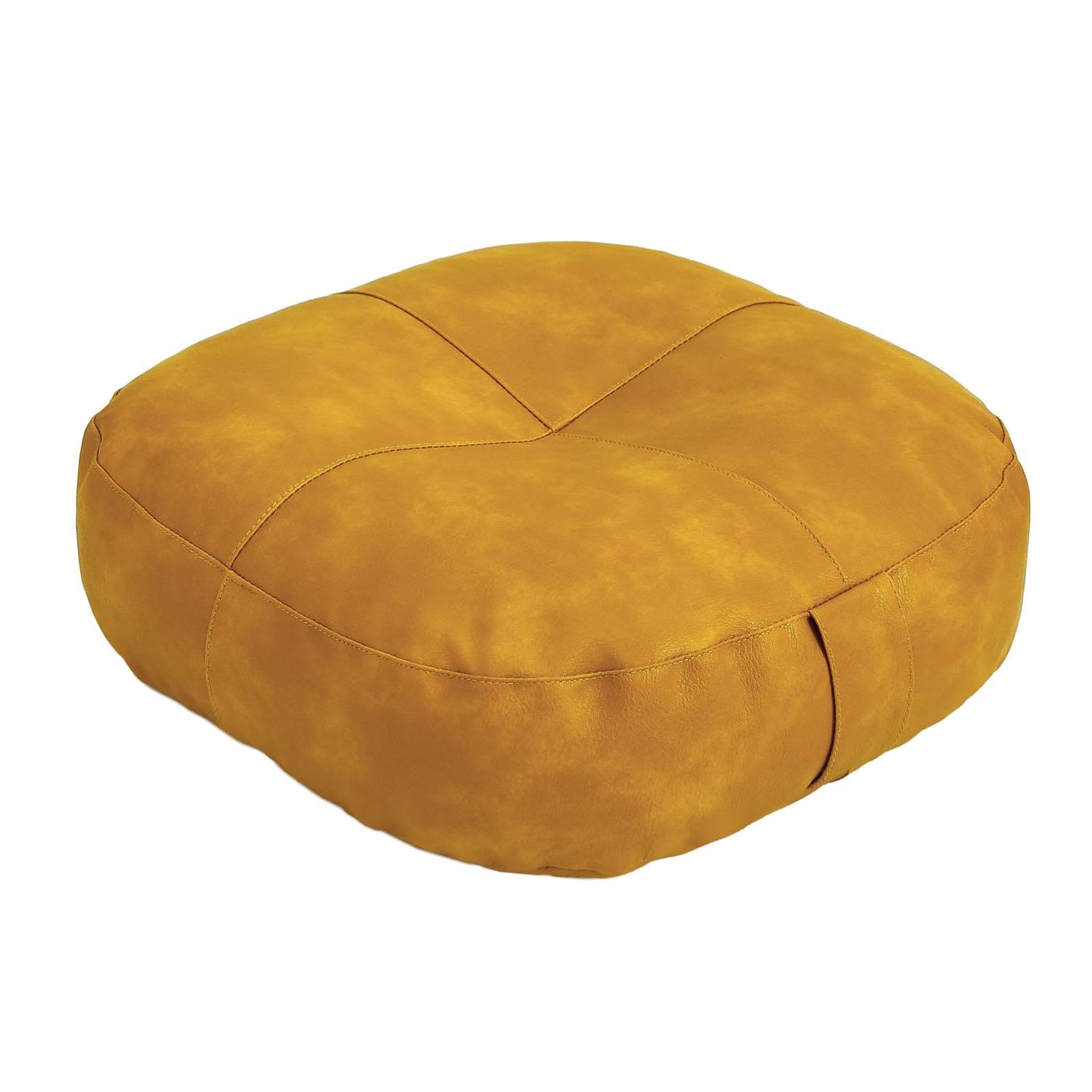 MERISHOPP® Round Floor Pillow Decorative Ottoman Pouf for Balcony Adults Indoor Outdoor Yellow|Home & Garden | Home Decor| Pillows|1 Round Floor Pillow-image-17