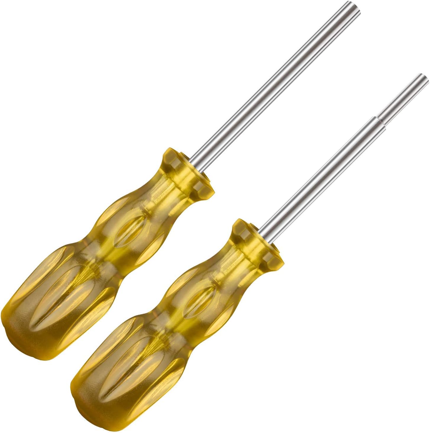 Gamebit Screwdriver Set, 3.8mm and 4.5mm Security Screwdriver Bits for Opening Nintendo, Sega Consoles and Game Cartridges - Trensparent Yellow