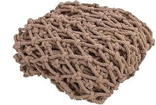 GEIRONV 1m Waterproof Hemp Rope Net, Ceiling Hanging Bridge Decorative Children Outdoor Climbing Net Garden Protection Net Hemp Rope Protection Rope Net (Color : 4mm Diameter, Size : 6 cm mesh)
