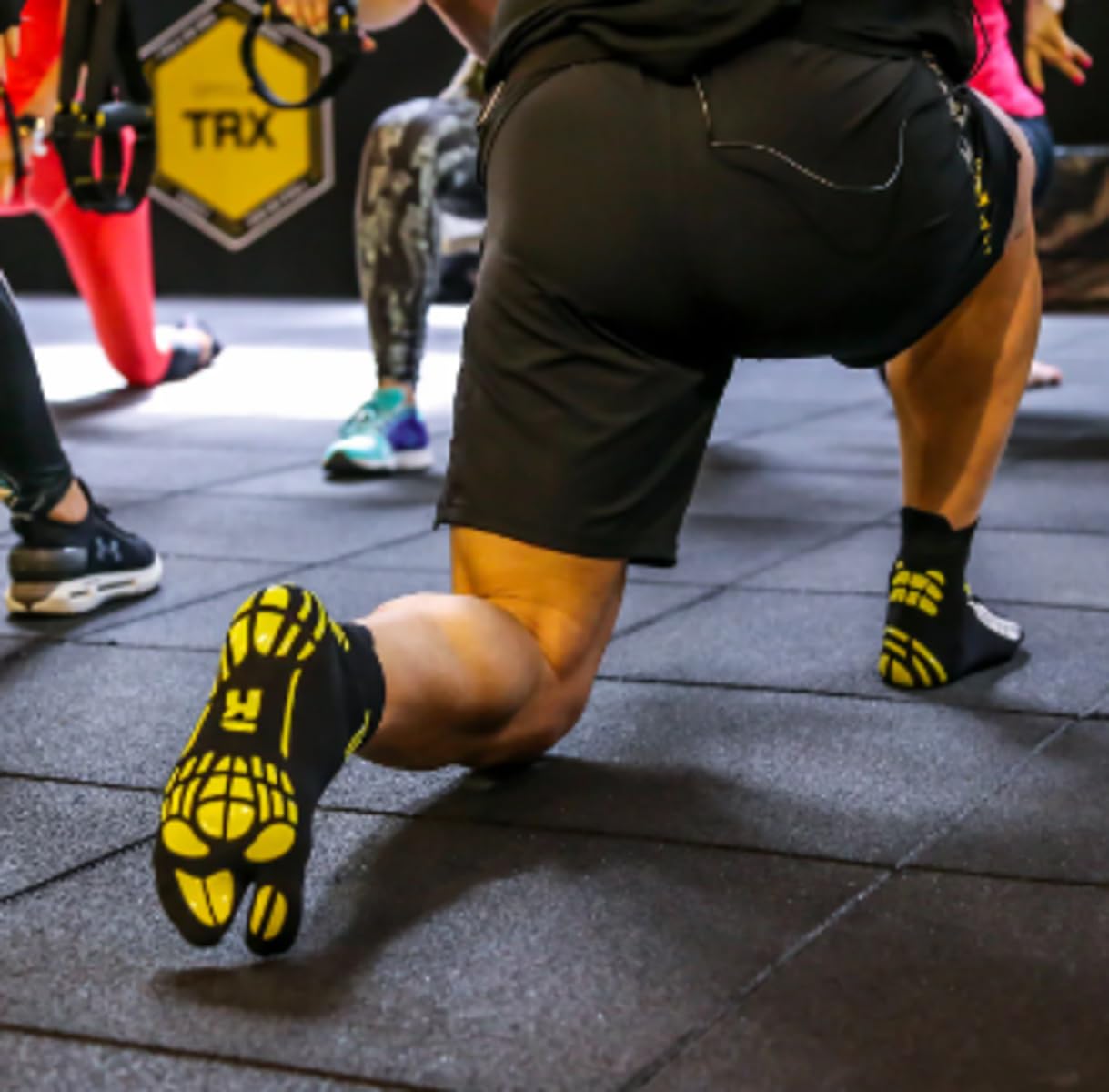 R-EVENGE Kit de 4 calcetines Functional 1 Finger, diseñados para el entrenamiento funcional y en suspensión, para la antigravedad y el Power Yoga.