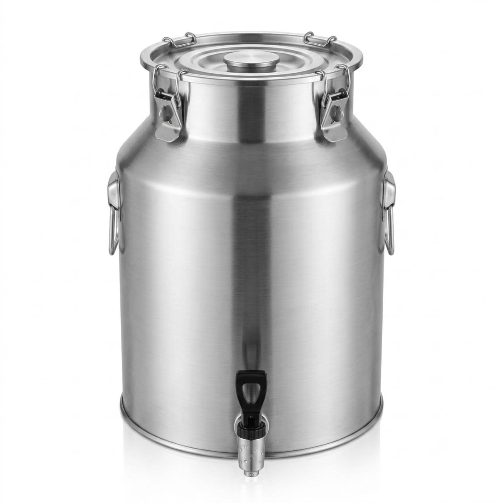 Jarra de Leche de Acero Inoxidable, 5-100L Lechera con Tapa Sellada y Asa | Recipiente para Almacenar Líquidos, Cubo para Vino, Agua y Aceite, Bidón de Leche(88L)