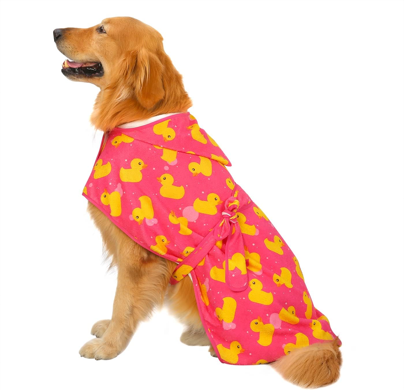 HDE Dog Bathrobe Super Absorbent Quick Drying Towel with