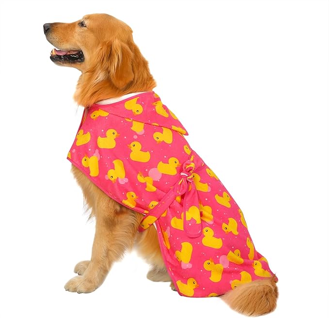 HDE Dog Bathrobe Super Absorbent Quick Drying Towel with
