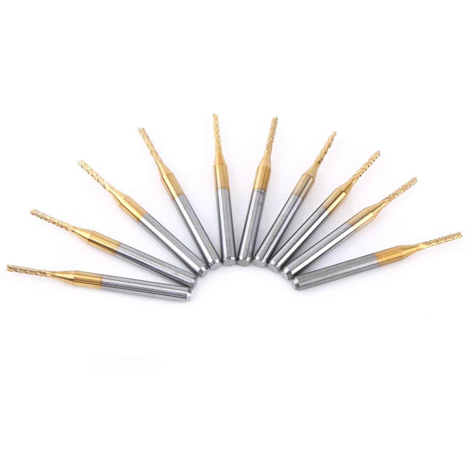 Respicefinem Corn Endmill Cutting Bits 9. 0×6. 0×1. 0 10Pcs. 5Mm Cutting End Mill CNC Engraving Bit Tungsten Coating Shank Burrs Cutting Tool