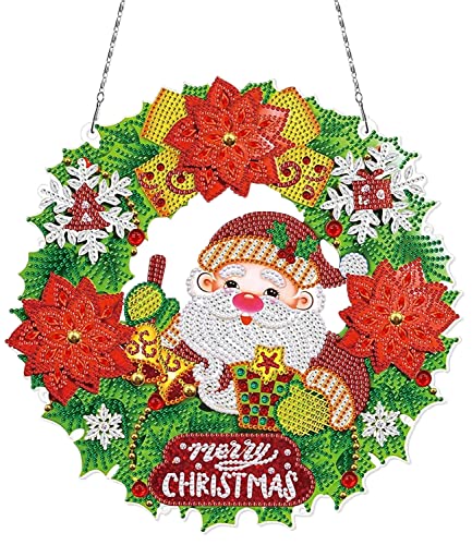 Diamond Painting, JanFebMar 5D Peinture Diamant DIY Set pour Noël, Coloré Peinture Diamant Strass Complet Diamond Art Kits pour Enfants/Accueil/Décor/Noël Cover