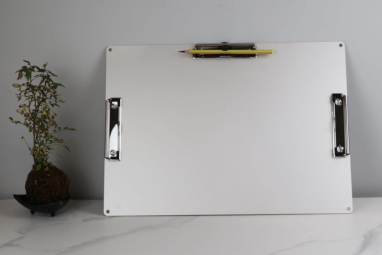 Three Clip Metal Clipboard with 2 Dedicated Shoulder Strap,11x17 Artist Clipboard Aluminum,Large Drawing,Field Portable,Tactical,Urban Sketch