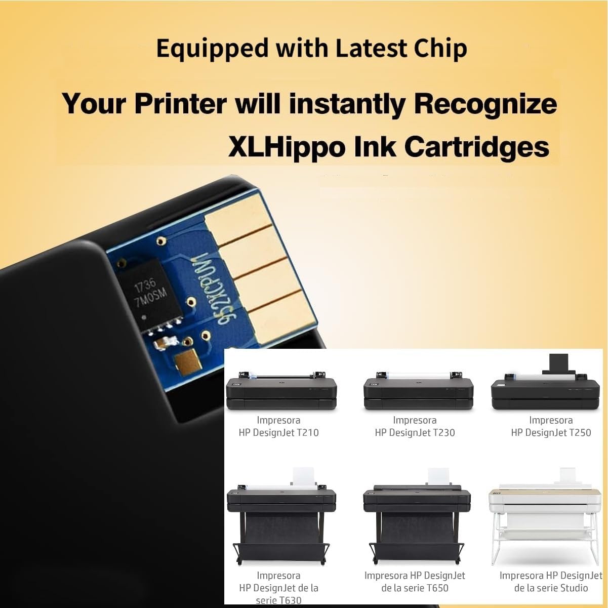712XL Black Ink Cartridges Replacement for HP 712 Black Ink Cartridges Use for DesignJet T210 T230 T250 Design Jet T650 T630 Studio Plotter Printers (712 XL 80ml 2-Pack)