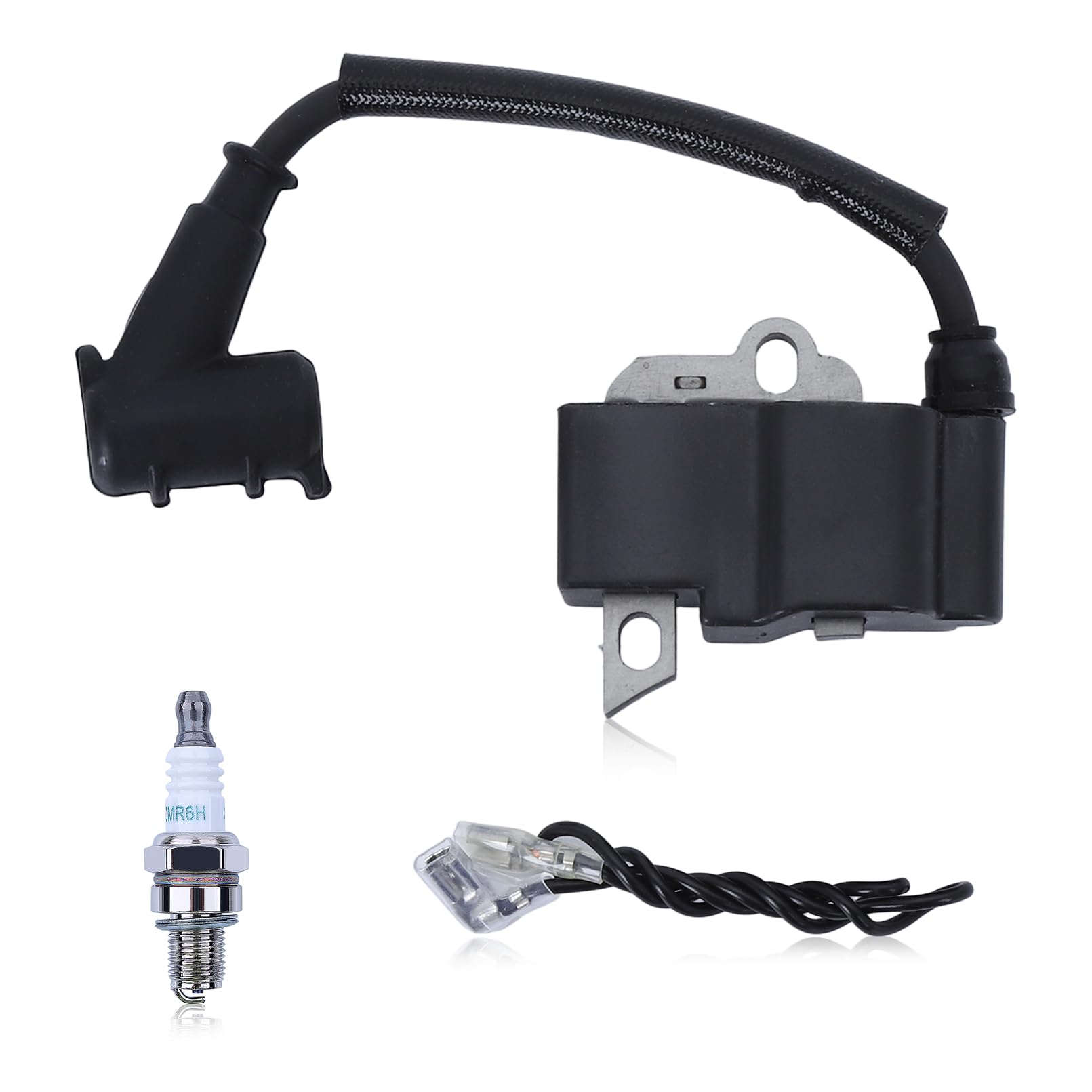 Adefol Module de Bobine D'allumage pour Stihl MS181 MS211 MS211C MS171 Tronçonneuse Trimmer Pièces, Série de Pièces de Rechange avec Bougie D'allumage 1139 400 1307