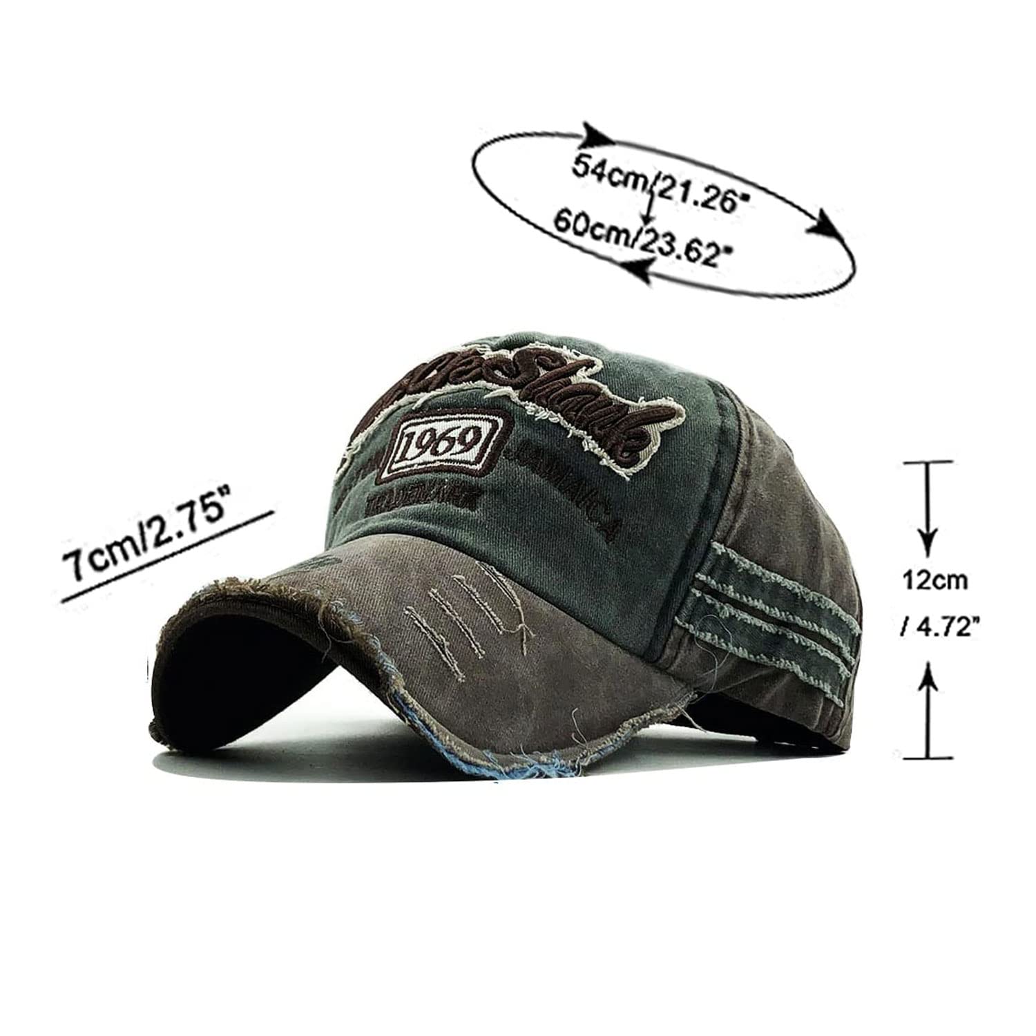 Handcuffs Unisex Denim Baseball Cap for Men & Women | Stylish Cotton Cap | Adjustable Vintage Summer Sports Hat Sun Protective Hat for Summer, Sports & Casual Wear (Dark Blue)