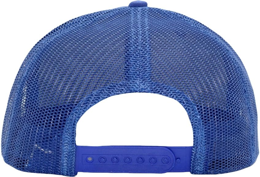 Image of Men Flat Bill USA Flag Mesh Hat Fits OSFM&XXL Head | Snapback Trucker Cap | 250th US Anniversary Veterans Memorial Day Gifts