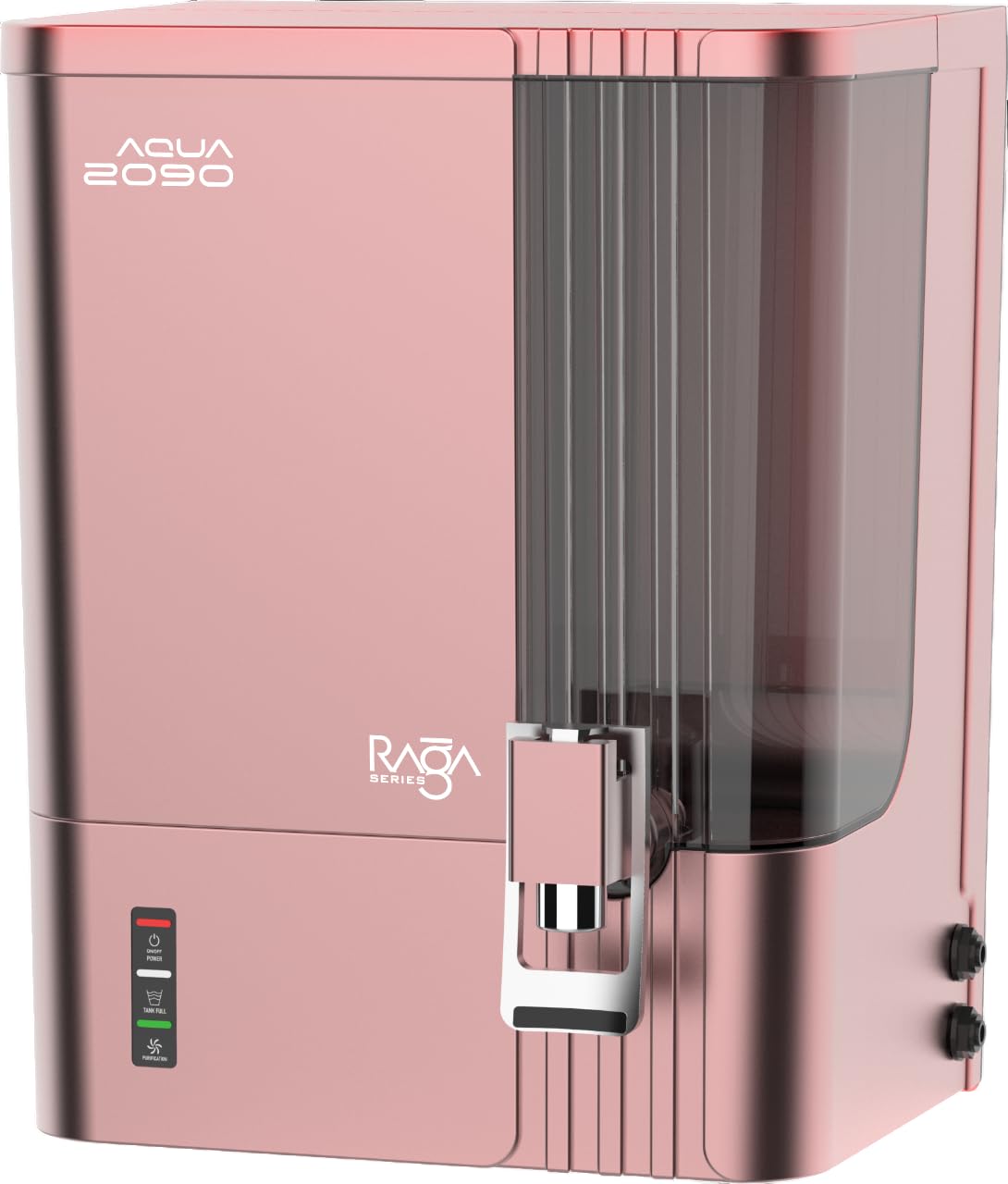 Aqua 2090 RAGA SERIES | Fully Automatic 12L RO UV UF TDS Water Purifier | Pink | Multi-Stage Filtration for Home & Office | Smart LED Display | Leak-Proof Push-Fit Connectors |