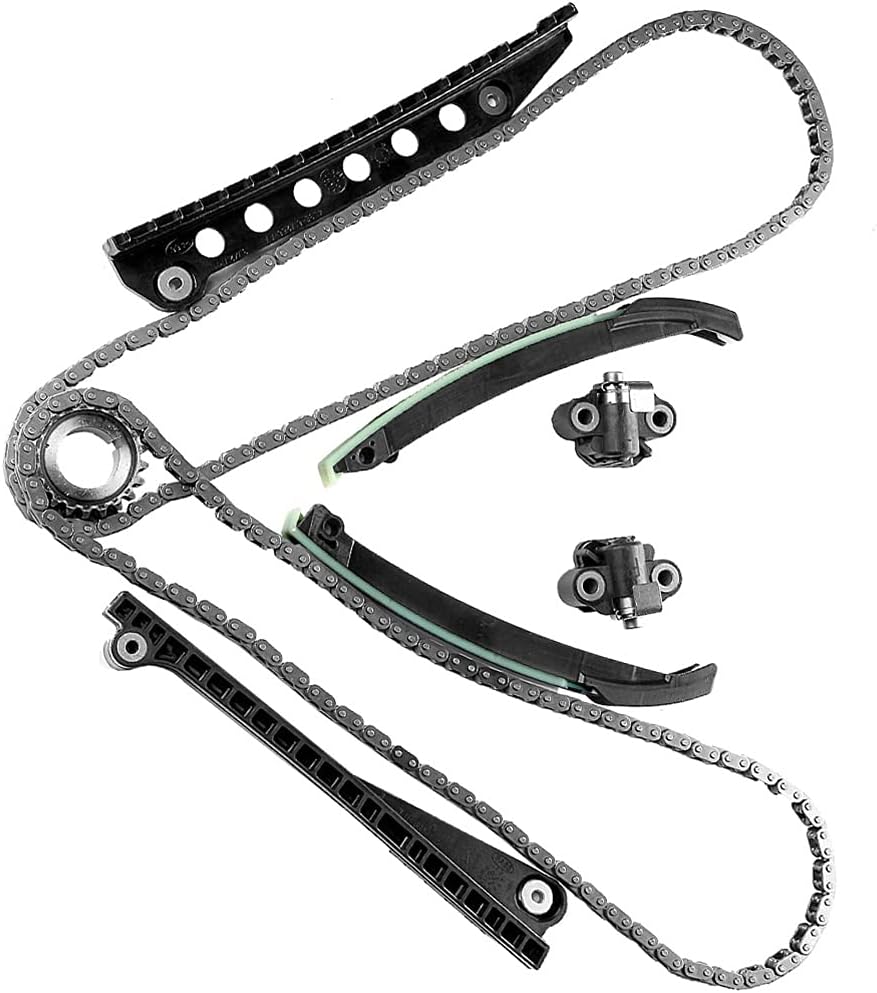 Engine Timing Chain Kit Compatible with 2003-2005 for Ford for E-150 Club Wagon 5.4L 2002 for Ford for E-150 Econoline Club Wagon 5.4L 90391SBC TK6068 90391SB TK6054L