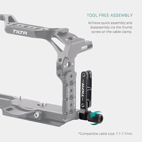 Miniatura 3 de Tilta Jaula de cámara completa paracompatible con Canon R8 - Negro  Accesorios de montaje  Abrazadera de cable  Protección  Espacio reservado  Listo