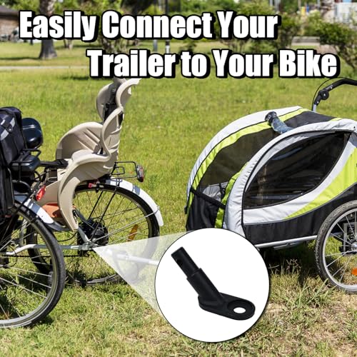 PATEMZON Fahrradanhänger Kupplung, Fahrrad Anhängerkupplung, 2-Teiliges Set, Universal Adapter Fahrradanhänger mit Sicherungsstift, für Fahrrad-Kinderanhänger, Hundeanhänger, Lastenanhänger