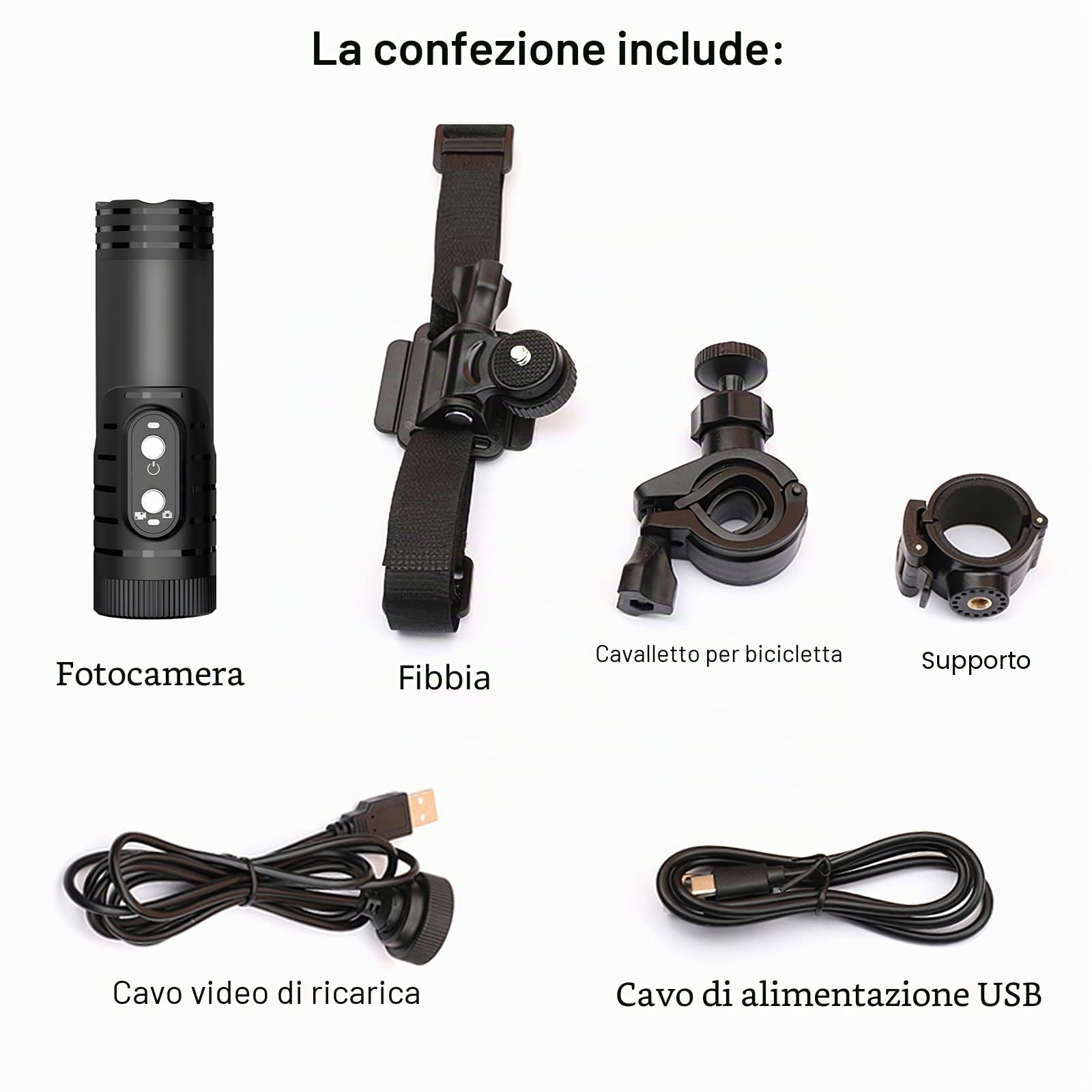 OBEST Action Cam Mini fotocamera per casco, moto Dash Registratore Outdoor Impermeabile Videocamera HD 1080p Sport Camera per Ciclismo Daily Vlog, Videocamera Bici Recorder 120°