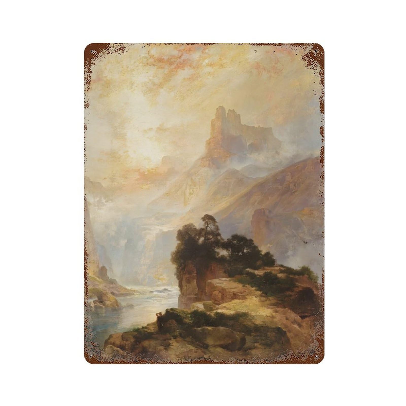 xiaoxiaoshen Thomas Moran (14) Wall Decor Art Metal Tin Poster Modern Home Decor Art Home Bar Shop Decorations Vintage Sign 40x30cm
