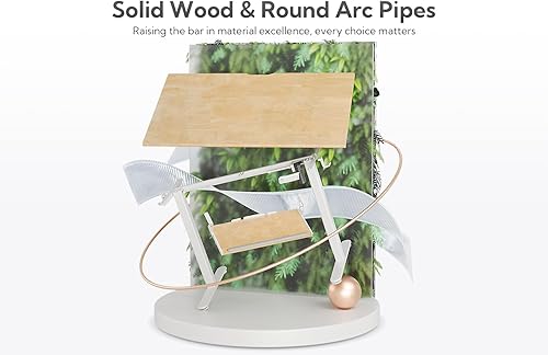 Miniatura 9 de Escritorio eléctrico de pie, escritorio ajustable de madera maciza con bandeja para teclado, escritorio de oficina en casa de 48 x 24 pulgadas con