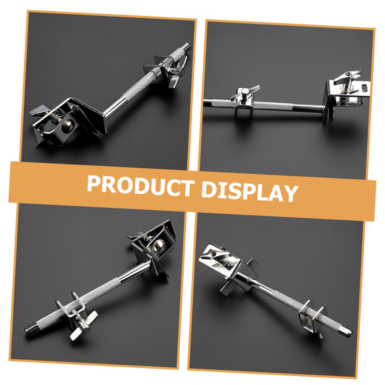 Levemolo Drum Cowbell Holder Mounting Stand Extension Cowbell Clip Drum Kit Accessory