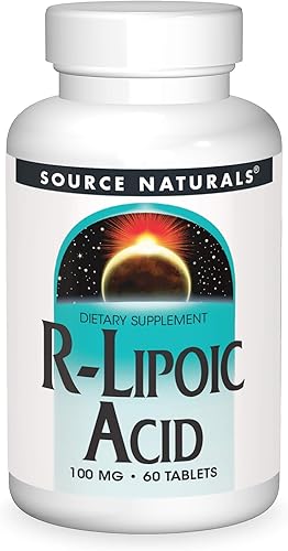 Source Naturals Ácido R-lipoico, 100 mg - 60 Tabletas