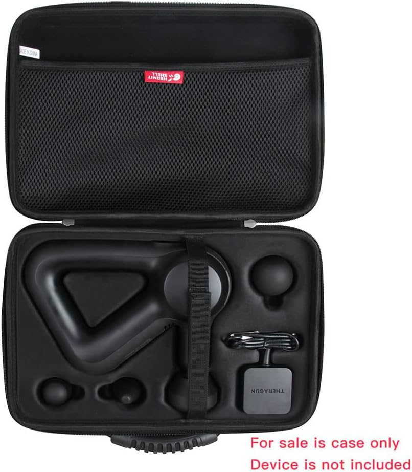 Hermitshell Travel Case for TheraGun Therabody Relief/TheraGun Therabody Prime - Quiet Deep Tissue Therapy Massage Gun