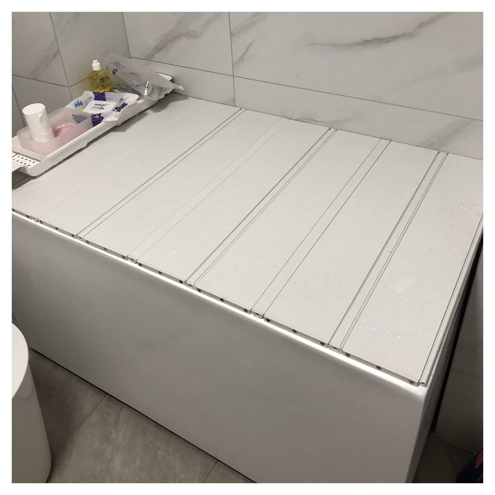 Couverture de baignoire en PVC pliable 1,2cm panneau isolant baignoire support spa