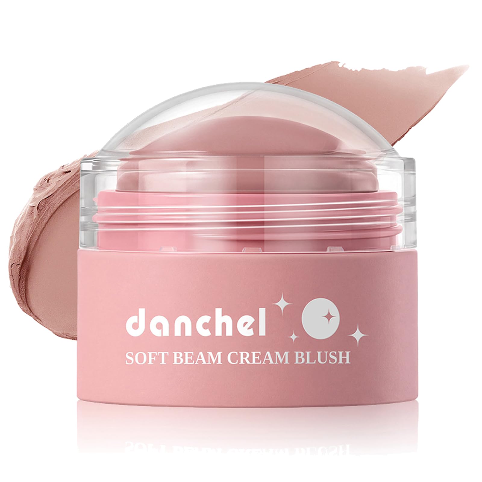 Cream Blush, Soft Creamy Texture, Blendable Lightweight Long Lasting Blush for cheeks, Natural Flush Matte Finish (#2 Nude Rose)