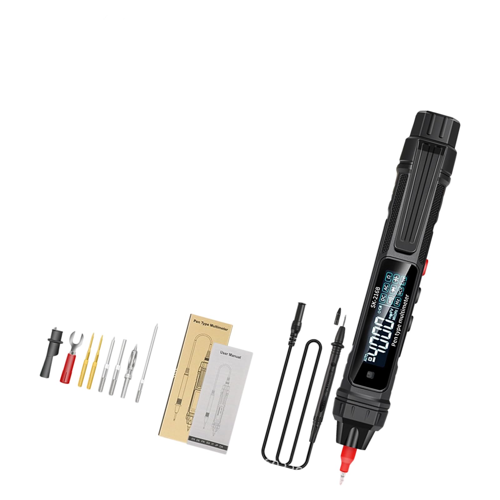 Fromceo High Allocation Intelligent Induction Electrical Tester Multimeter Voltages Detector Suitable For Potential Current Resistance Measuring Electrician Multimeter Tool