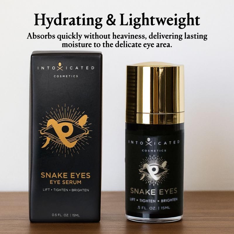 Intoxicated Cosmetics Snake Eyes Eye Serum 15 ml - Bakuchiol Under Eye Solution for Women and Men - Lift | Tighten | Brighten - Image 5