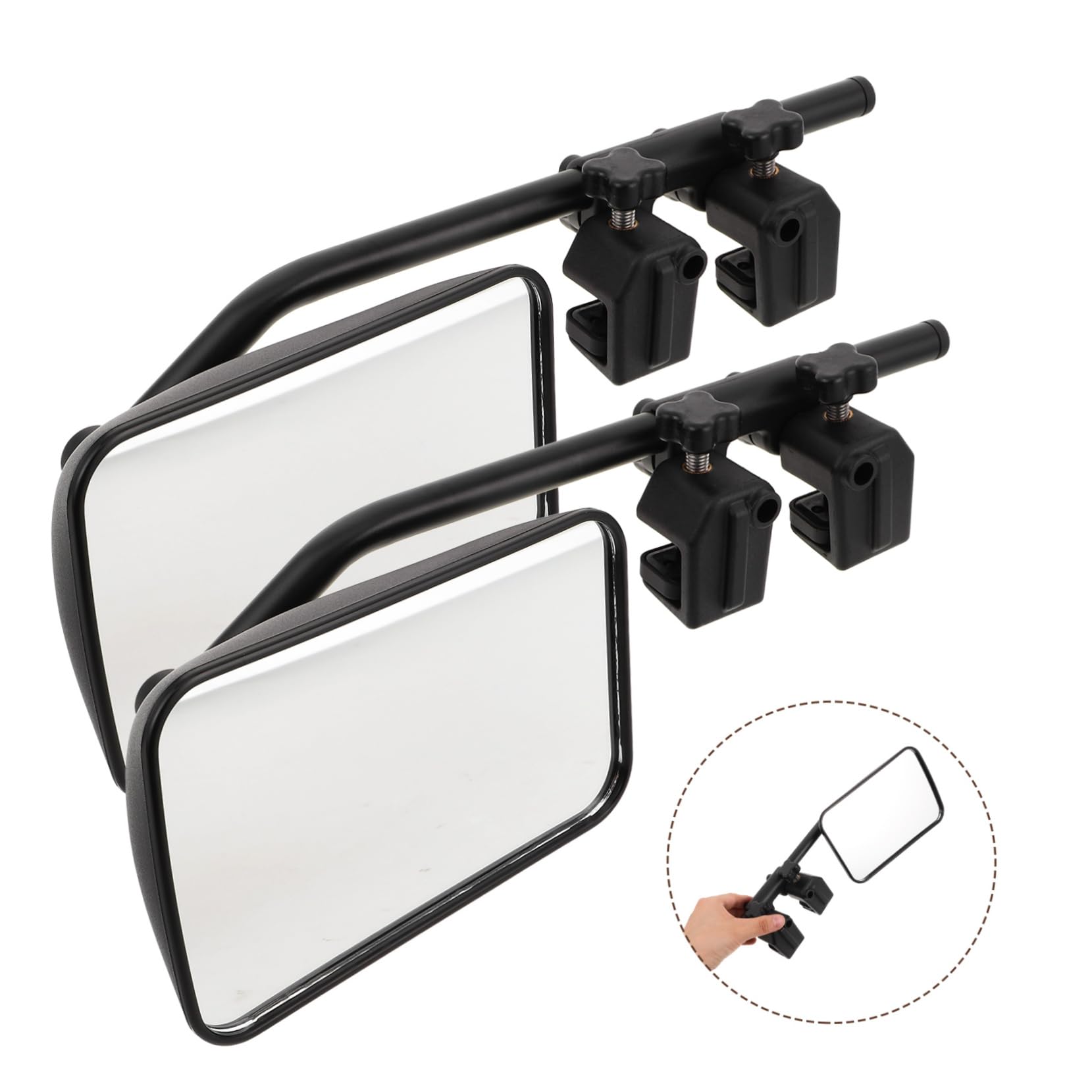 Cabilock 2 Piezas Espejo Retrovisor De Camioneta Espejo De Remolque Para Enganche De Remolque Para Camioneta Para Remolcar