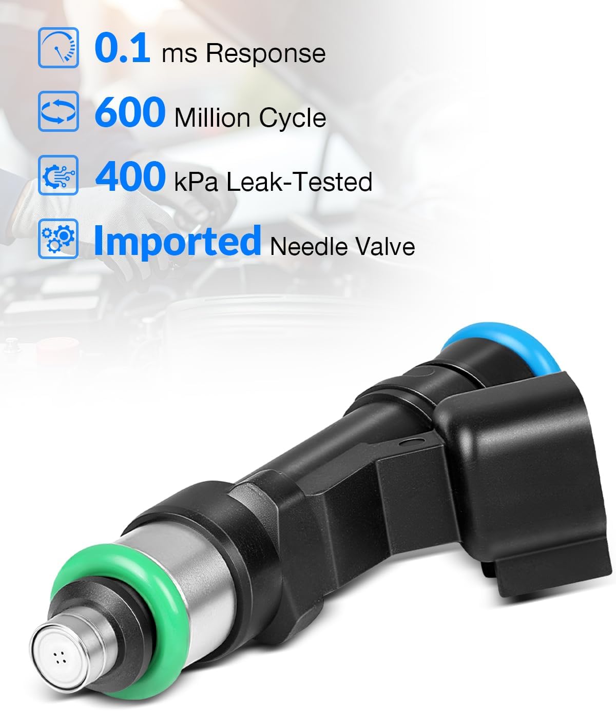 Upgraded 0280158001 Fuel Injectors Fits For:-Ford 2003 2004 Expedition E150 E150 Club Wagon E250 E350 Club Wagon E450 Super Duty 5.4L V8, 822-11167 (set of 8)