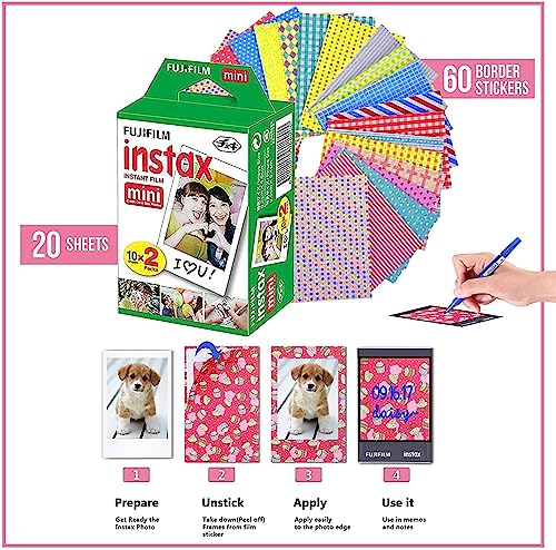 Fujifilm Instax Mini 12 Instant Camera Lilac Purple + Shutter Compatible Carrying Case + Fuji Film Value Pack (20 Sheets) + Shutter Accessories Bundle, Color Filters, Photo Album, Assorted Frames. by Fujifilm - Image 3