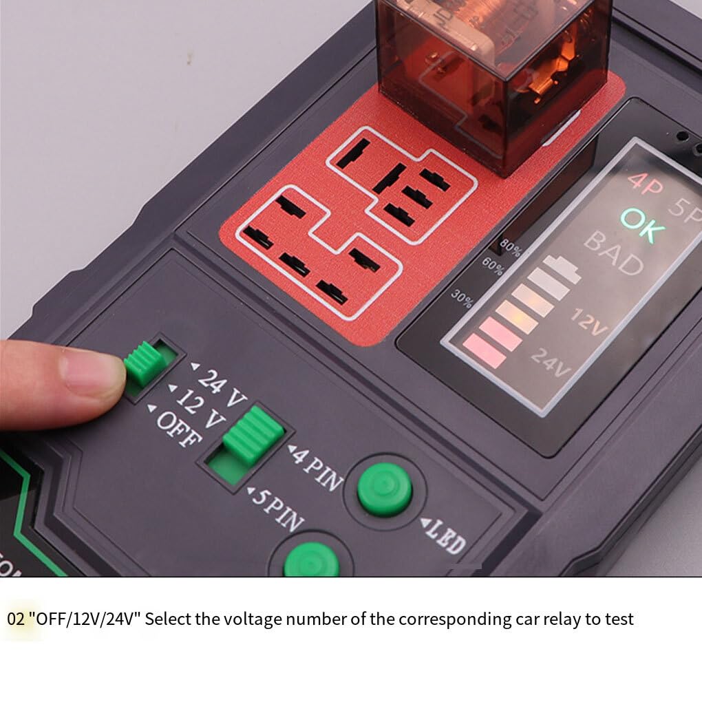 Circuit Testing Kit For Cars Auto Relay Tester - Portable LED Screen ...