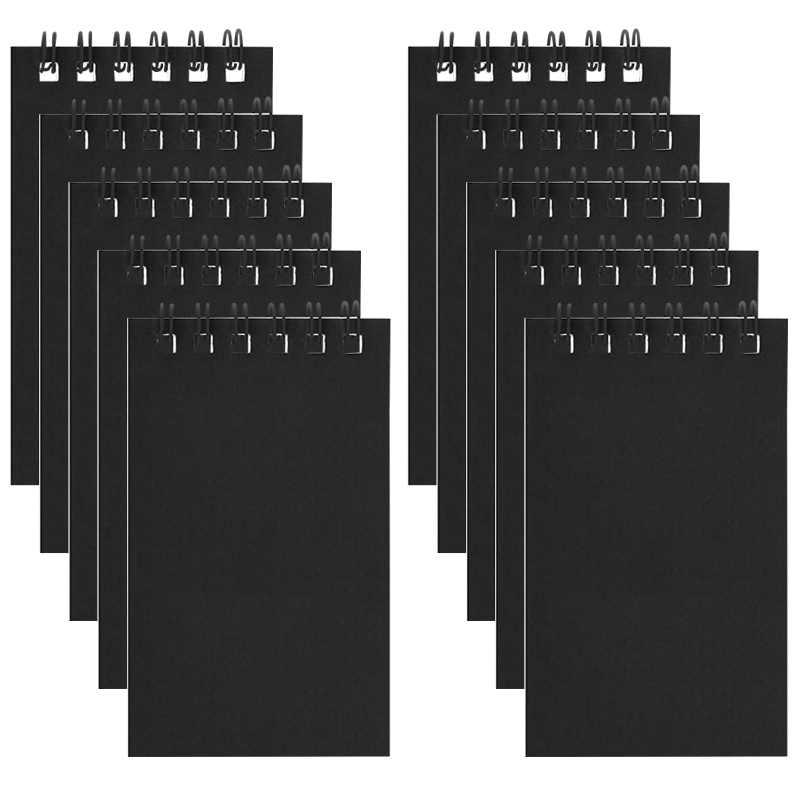 Confezione da 10 quaderni tascabili 3 x 5 mini quaderni colorati a spirale con pagine a righe